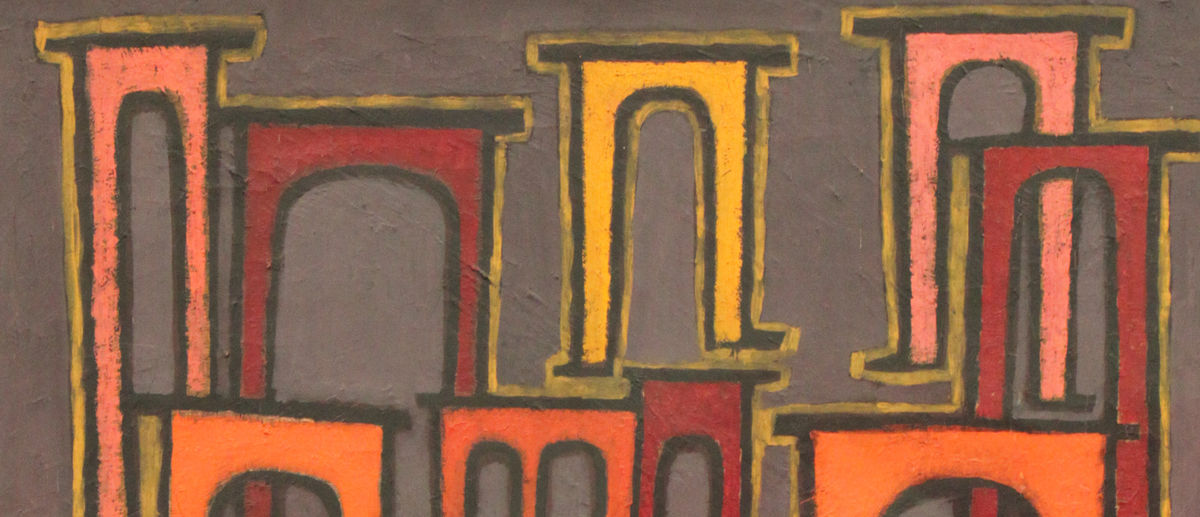 Detail 1: Small arches overlap near the top of the group in Viaducts Break Ranks
